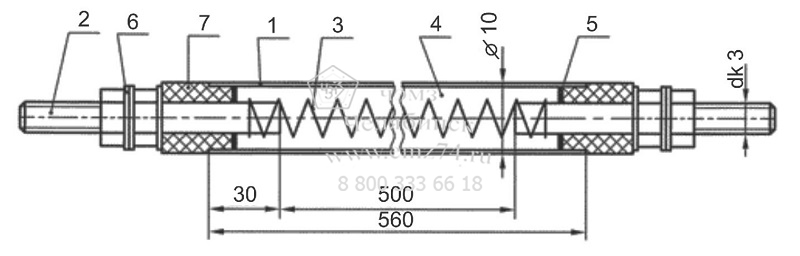 Схема трубчатого нагревательного элемента ТЭН на сайте ЧЭМЗ